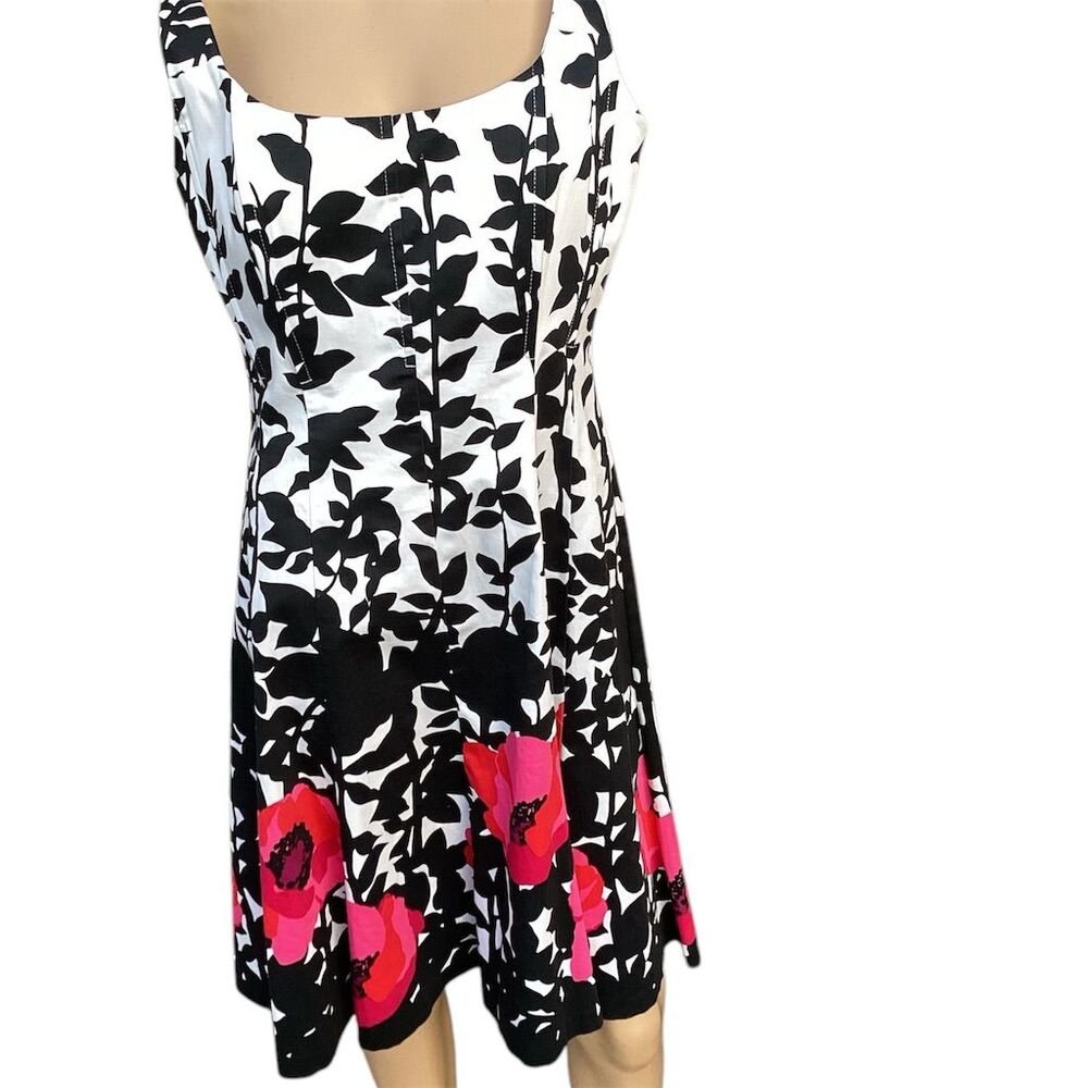 Jones‎ Studio Women's Floral Fit & Flare Midi Dress Size 6 Party/Cocktail